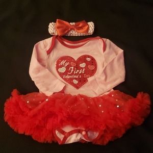 Baby Girl Tutu Onesie with Headband